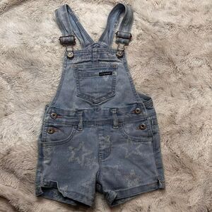 Jordache Blue overalls size 2T stars vintage EUC